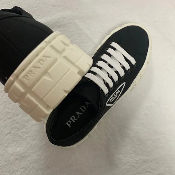 Prada Black and White Sneakers - Picture 3 of 5